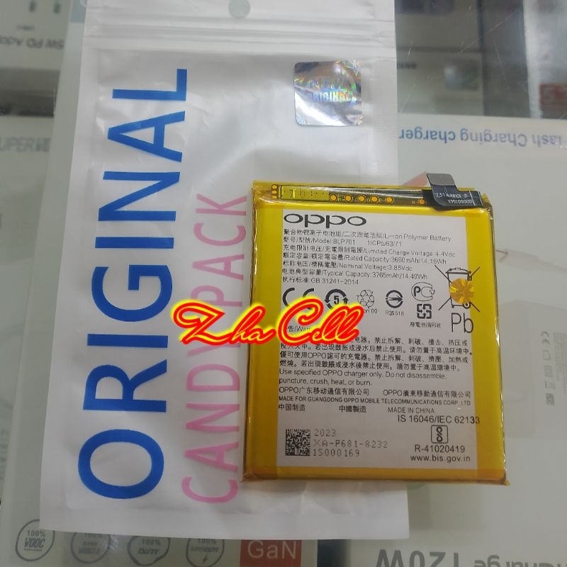 Jual Battery Baterai Oppo Reno Oppo Reno 1 BLP701 Original | Shopee ...