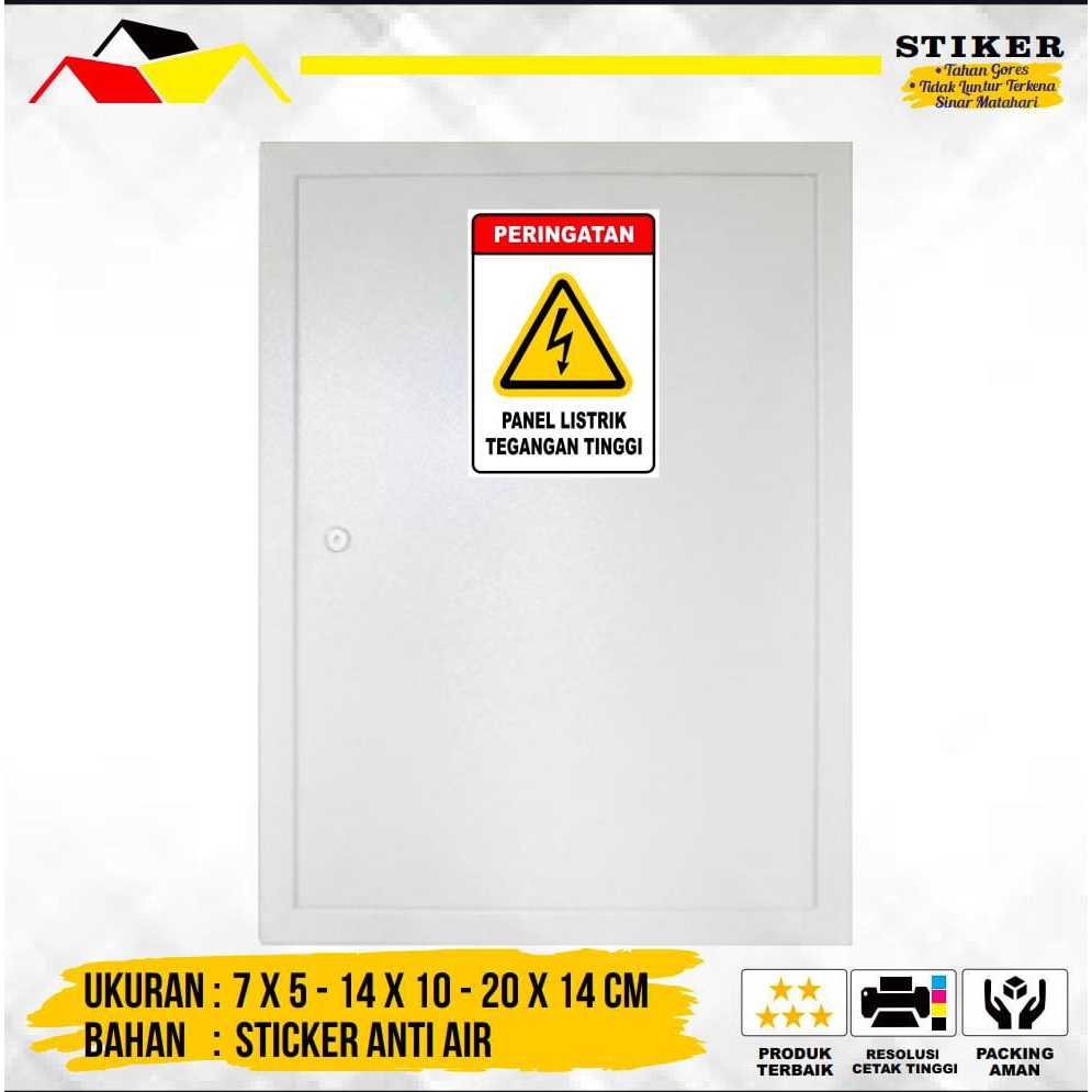Jual STIKER PANEL LISTRIK TEGANGAN TINGGI | Shopee Indonesia