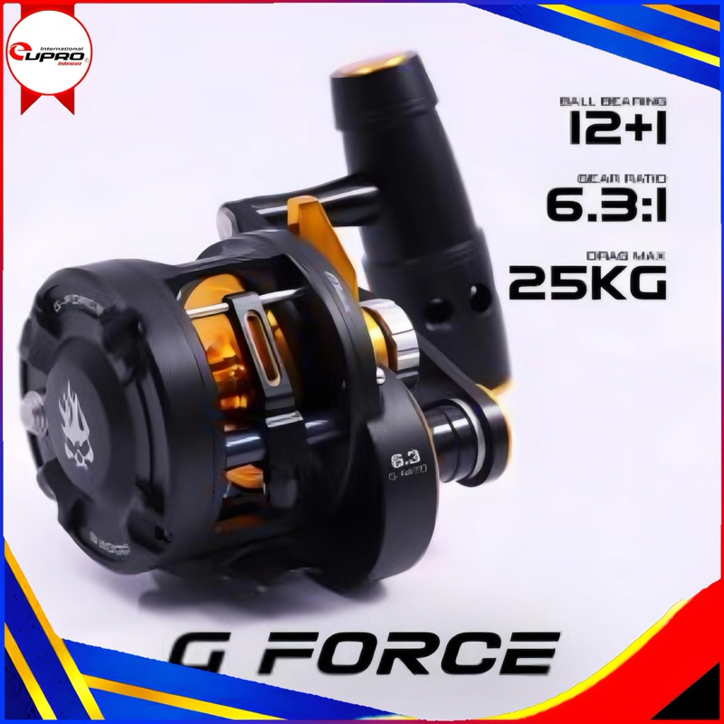 Jual Eupro G-FORCE Overhead Level Wind Jigging Reel SW size 3000 / 5000 ...