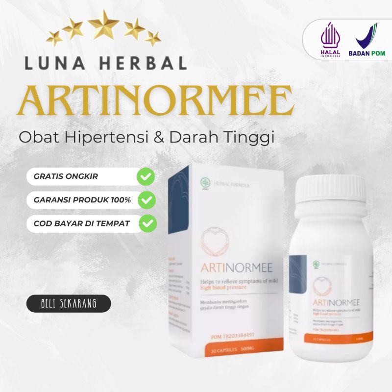 Jual Artinormee Asli Original 100 Herbal Obat Darah Tinggi Hipertensi