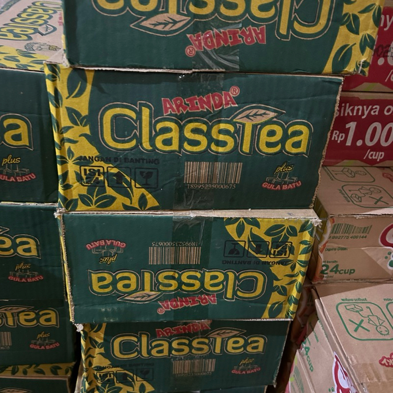 Jual class tea arinda 195ml 1 dus isi 24 cup | Shopee Indonesia