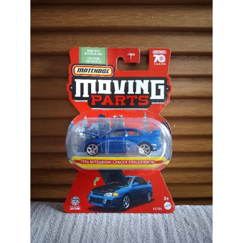 Jual Matchbox Moving Parts 1996 Mitsubishi Lancer Evolution IV Biru ...