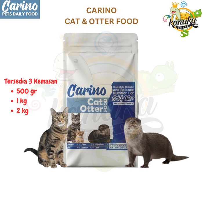 Jual CARINO PREMIUM CAT & OTTER FOOD - 1 kg - Makanan Pelet Otter dan ...