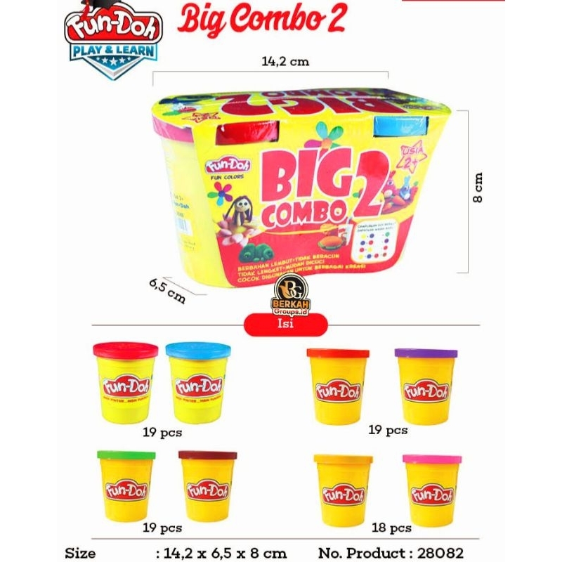 Jual Mainan Refill Fundoh Big Combo isi 2 | Shopee Indonesia