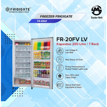 Jual FRIGIGATE FREEZER ASI ES BATU DAGING 7 RAK 200 LITER FR-20LV ...
