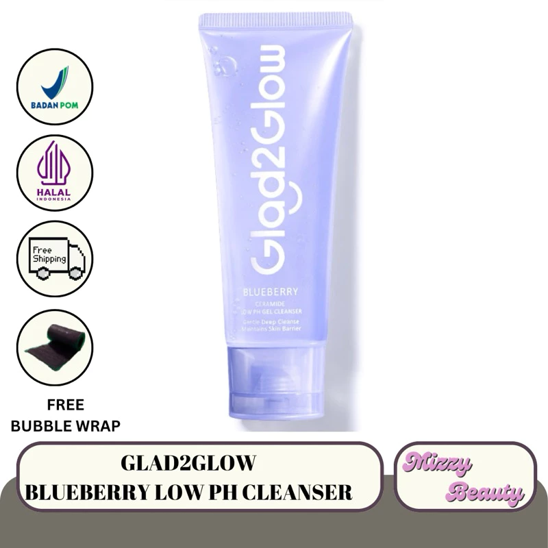 Glad2Glow Blueberry Ceramide Low pH Cleanser 70ml