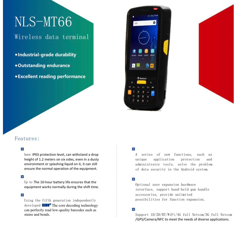 Jual Newland Nls-MT66 portable Data collector , Scaner barcode | Shopee ...