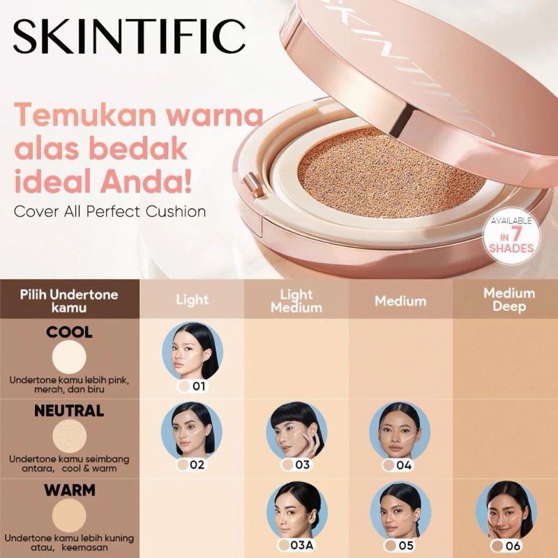 Skintific Cushion SPF 35 PA++++ Oil-Control Matte