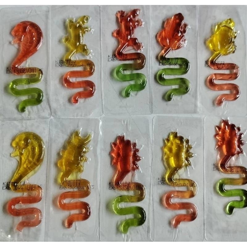 Jual PERMEN JELLY GUMMY ANEKA RASA BUAH BENTUK LOBSTER SPIDER ULAR