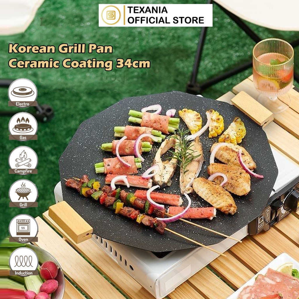 Korean Grill Grill Pans For Gas Stoves Smokeless Barbecue Grill