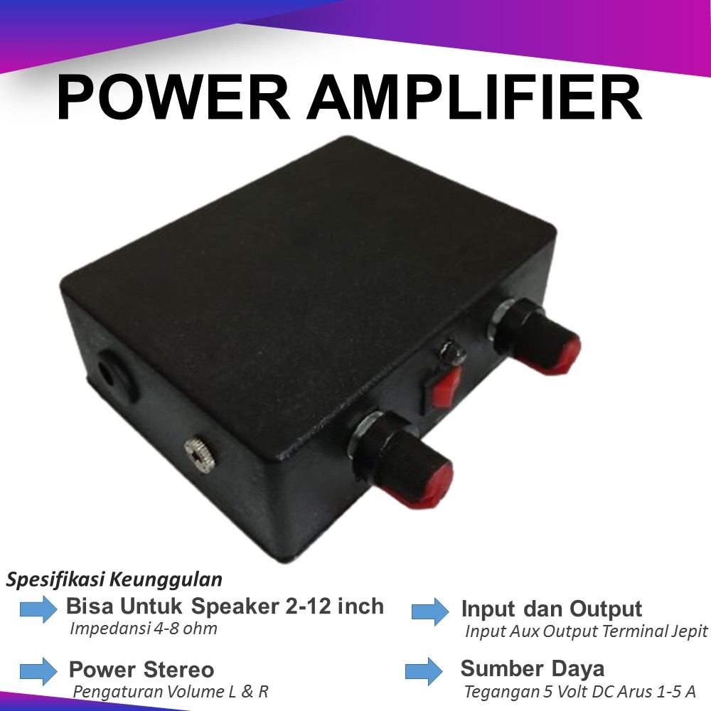 Jual Power Amplifier Rakitan 5 Volt Stereo | Shopee Indonesia