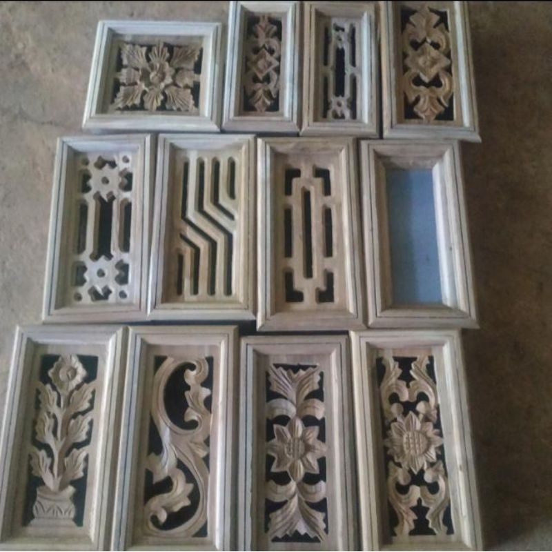 Jual Loster / Roster kayu angin-angin ventilasi boven jalusi kayu jati