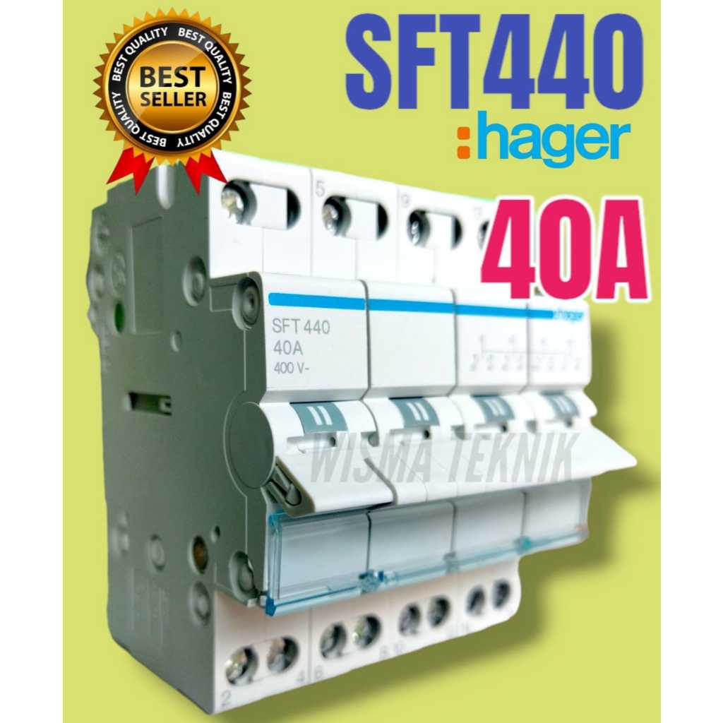 Jual COS/CHANGE OVER SWITCH/OHM SAKLAR HAGER 4P 40A TYPE SFT440 ...