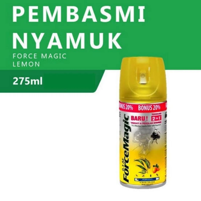 Jual Force Magic Pembasmi Nyamuk Baru 2in1 275ml (Riject Kemasan ...
