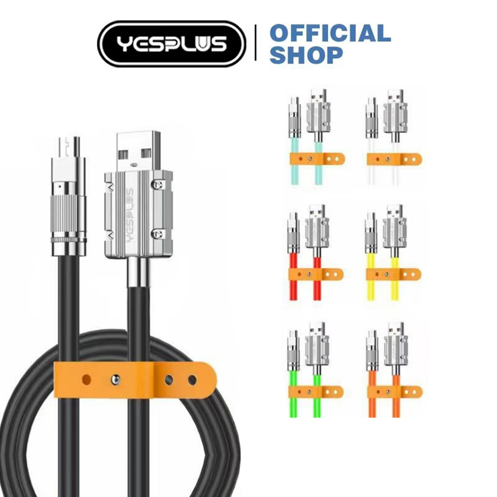 Jual Kabel Data YESPLUS YS-833 Fast Charging 120Watt Silicon Kabel 6A ...