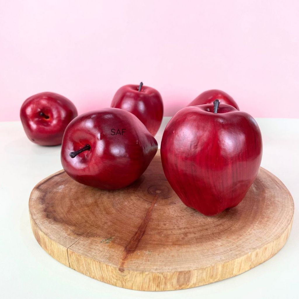 Jual SAF Buah Apel Merah Palsu - Fake Apple Artificial Fruit Properti ...