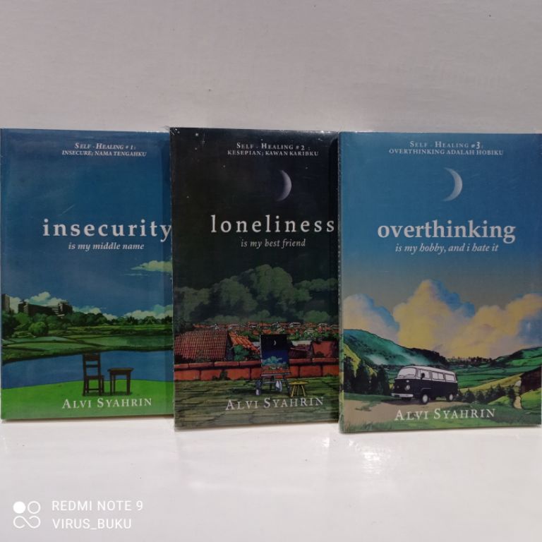 Jual Paket isi 3 Buku Motivasi Insecurity Overthinking Loneliness ART ...