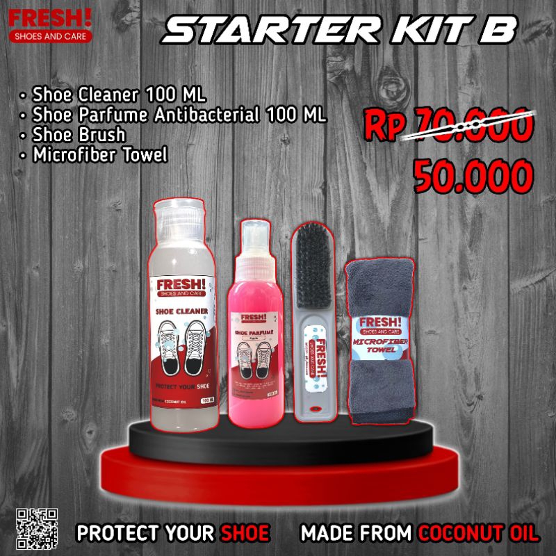 Jual FRESH Starter Kit B Shoe Cleaner | Pembersih Sepatu | Shoe Cleaner ...