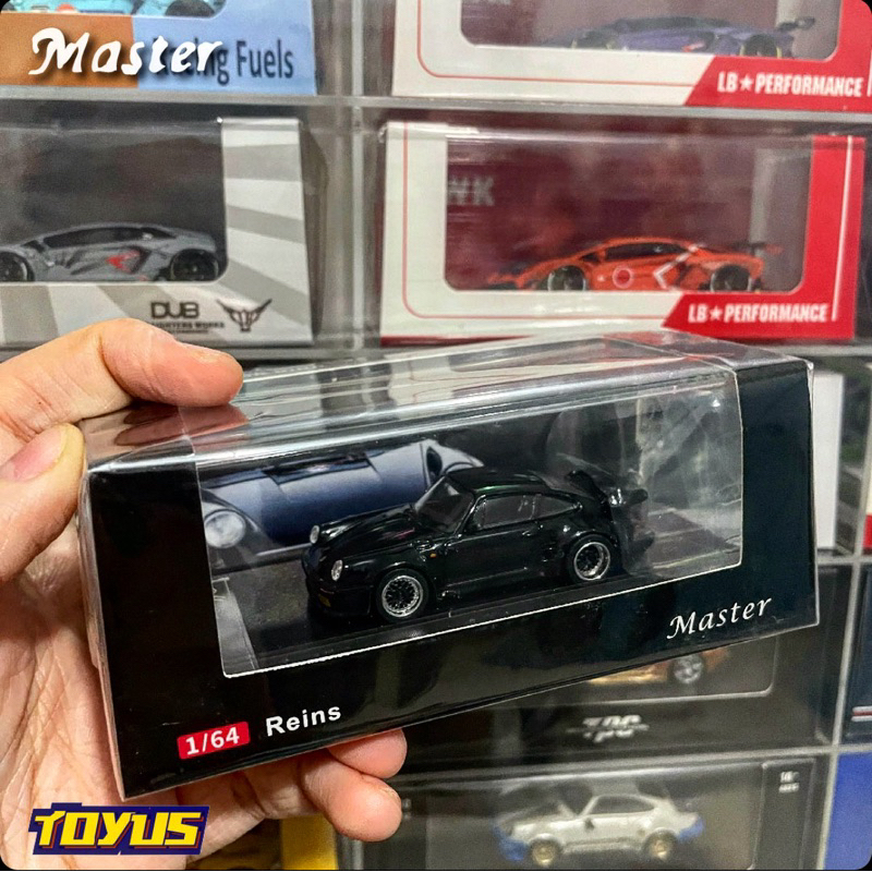 Miniature Porsche 930 911 Turbo Black Bird - 1/64 - Master Diecast - Gulf