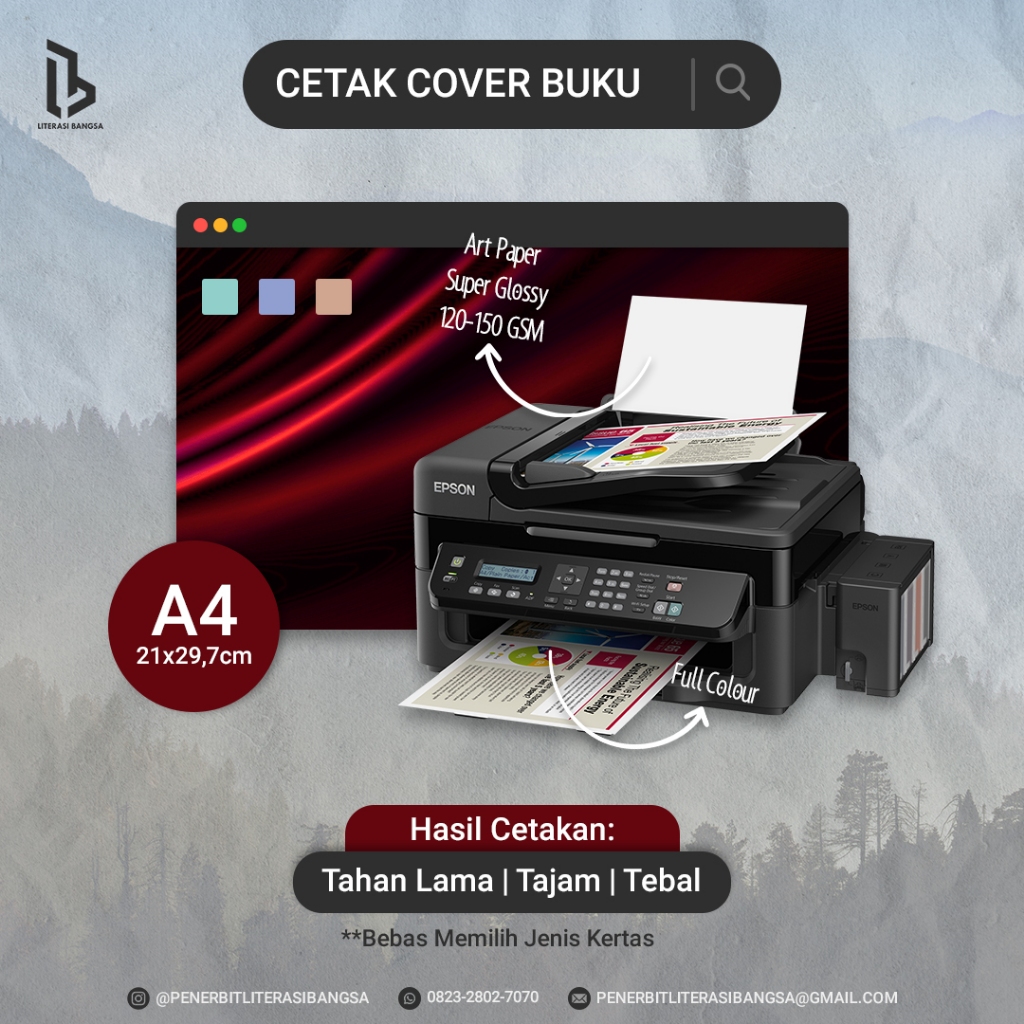 Jual Cetak Cover Buku Softcover Size A4 Cover Buku A4 Shopee Indonesia