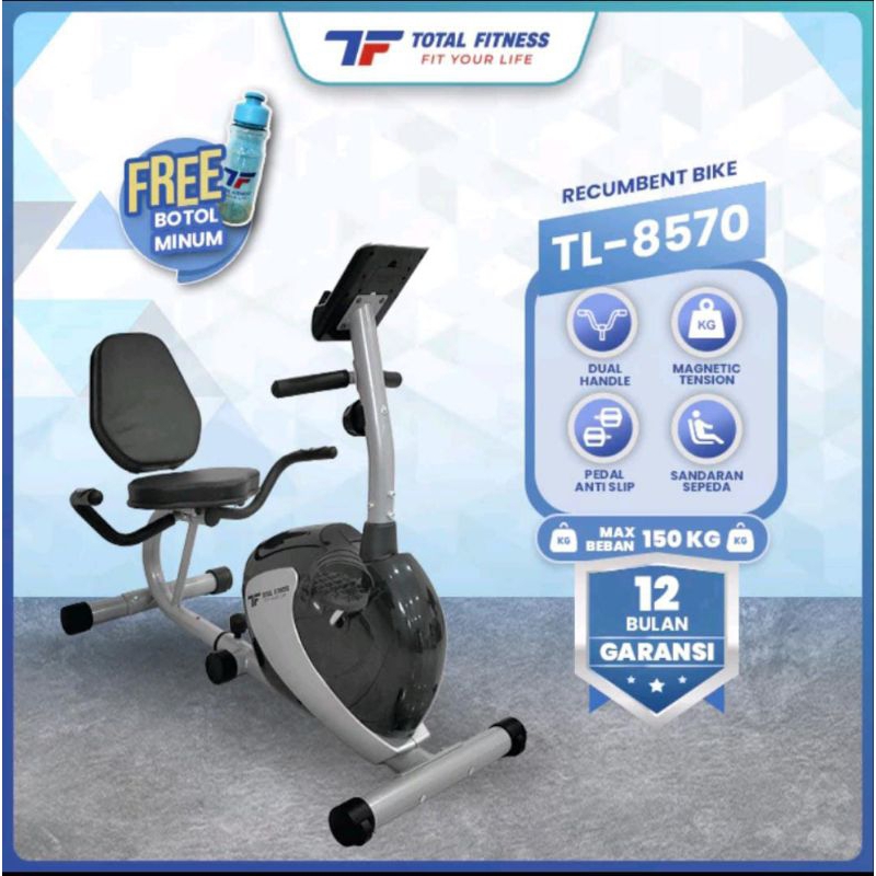 Recumbent Bike Total Sepeda Statis TL 8570