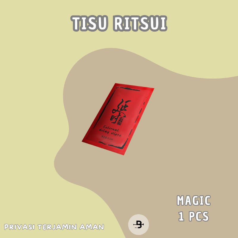 Jual TISU MAGIC RITSUI ISI 1 LEMBAR SACHET ORI | Shopee Indonesia