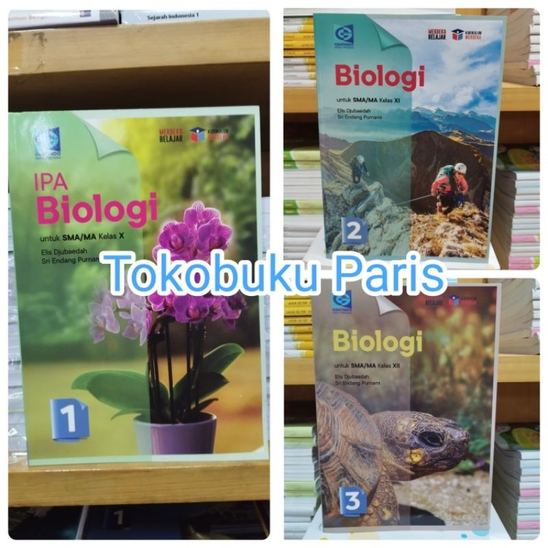 Jual ORI Buku Pelajaran IPA Biologi sma ma kelas 1 10 X, 2 11 XI, 3 12 ...