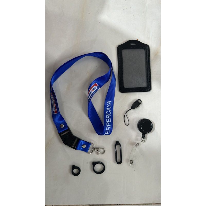 Jual Tali Lanyard INDOGROSIR / Lanyard BIRU Premium lanyard / gantungan ...