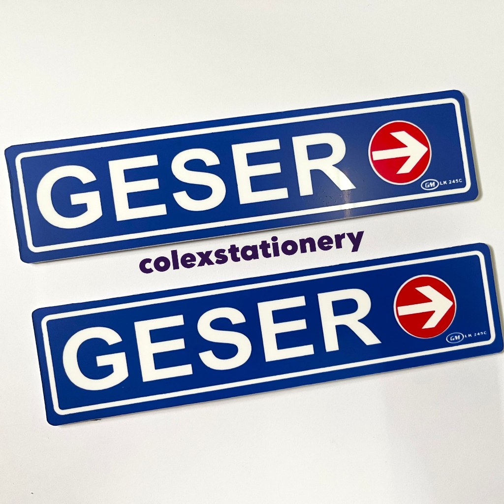 Jual Sticker Label / Sticker Label Bahan Acrylic Geser Tanda Panah ...