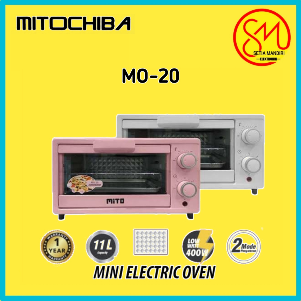 Jual MITO Oven Listrik Mini MO 20 11L Wood Pemanggang Kue Shopee