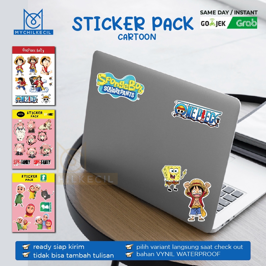 Jual Stiker Pack Lucu Tema Kartun / SPY X FAMILY / ZORO / LUFFY / ONE ...