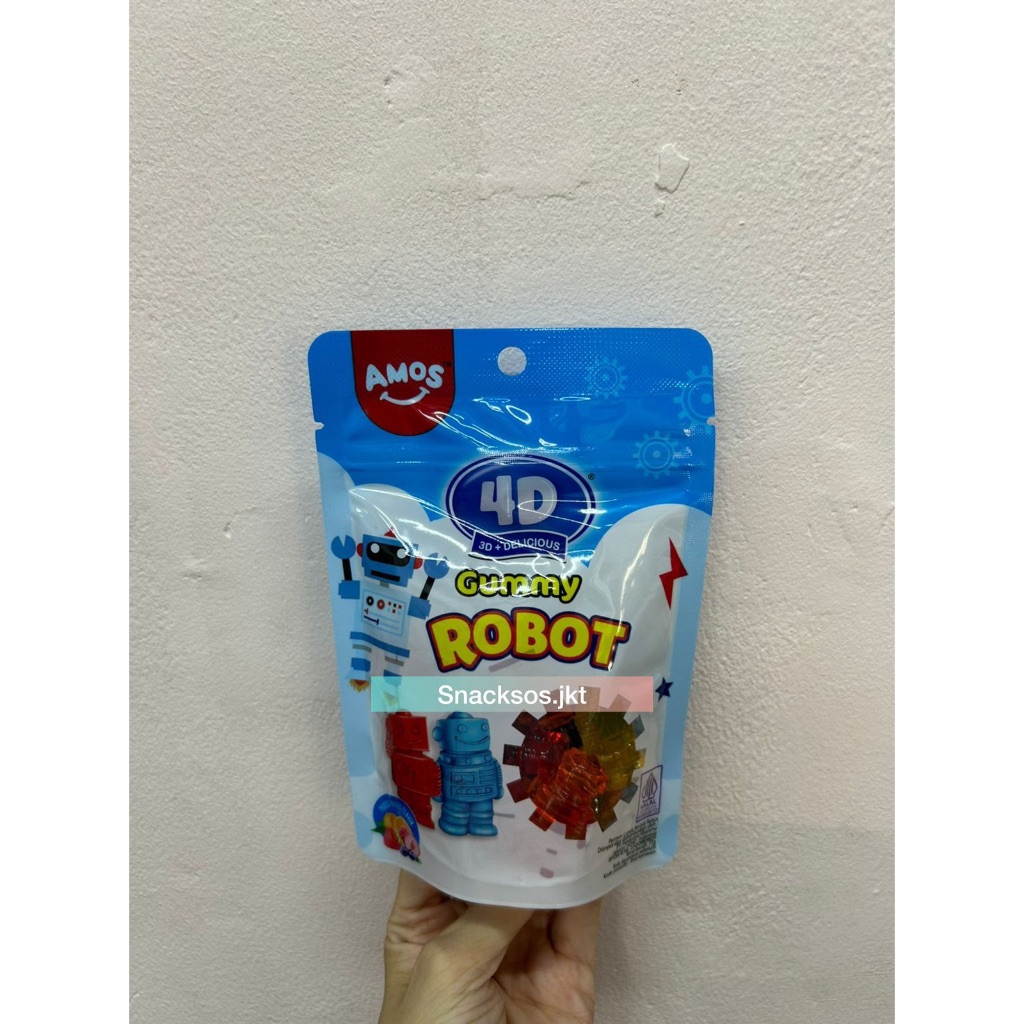 Jual AMOS 4D GUMMY ROBOT / ARITHMETIC GAMES / FRUIT GUMMY STRAWBERRY ...