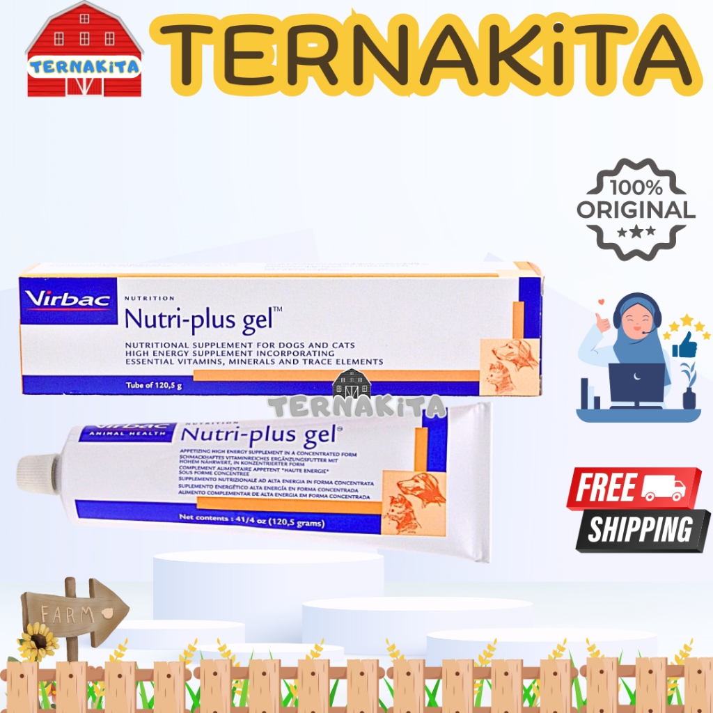 Jual NUTRIPLUS GEL VIRBAC - Vitamin Kucing Anjing Nutri Plus Jel ...