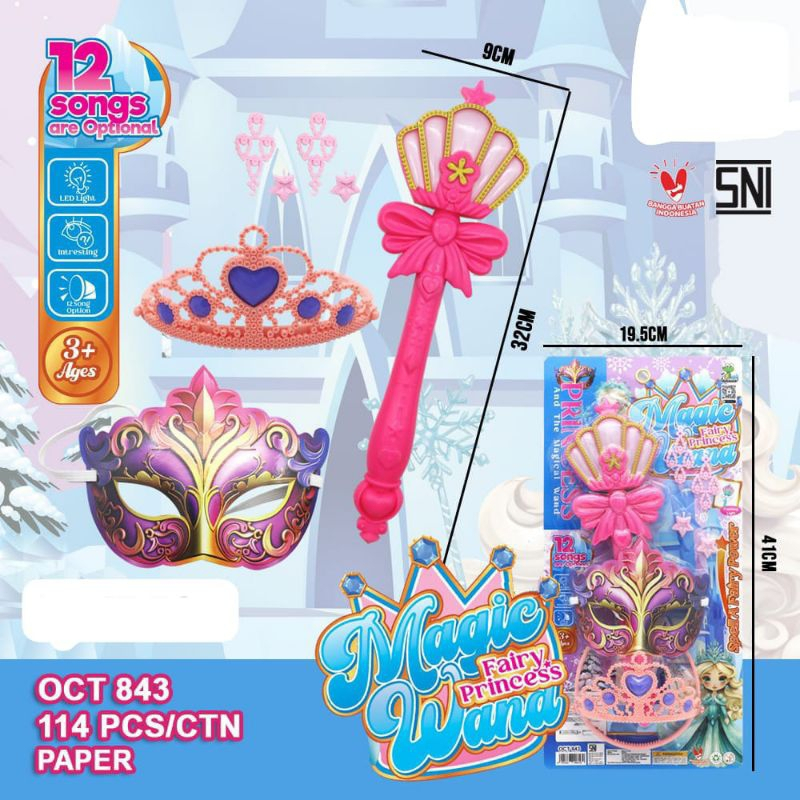Jual Mainan Anak Tongkat Peri Magic Topeng Bisa Nyala Lampu Dan Suara ...