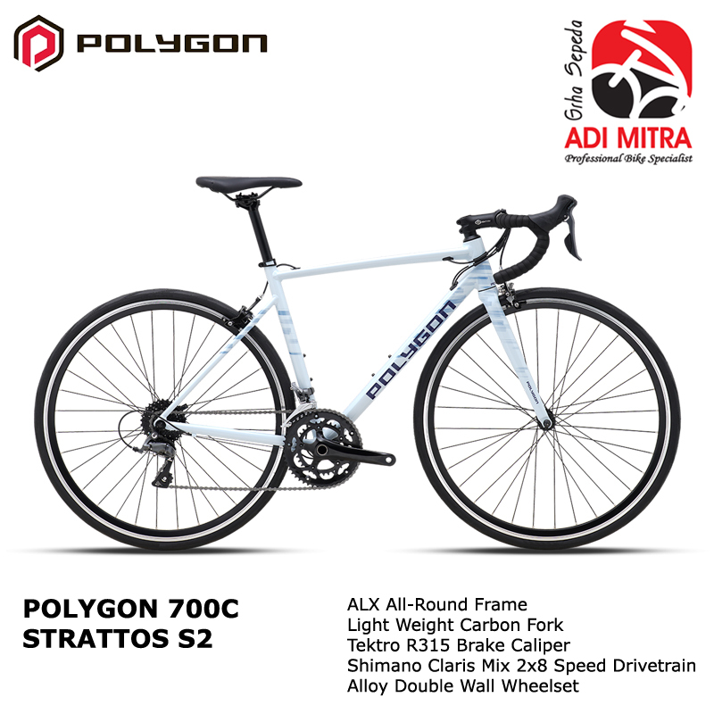 Jual Polygon Strattos S2 New 700C Road Bike Sepeda Balap Shopee Indonesia