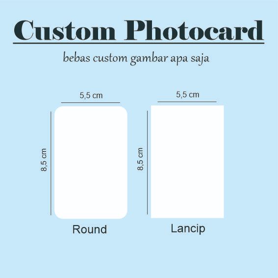 Jual MINIMAL 25X KLIK ORDERAN / PHOTOCARD CUSTOM / CETAK CUSTOM ...