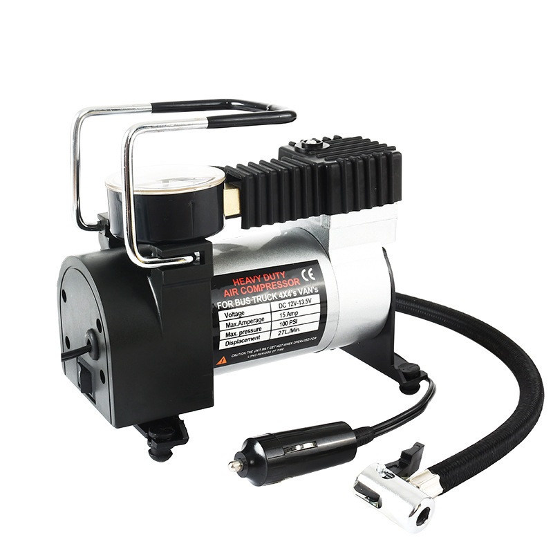Jual Pompa Ban Mini Elektrik 100PSI Heavy Duty Air Compressor Kompresor ...