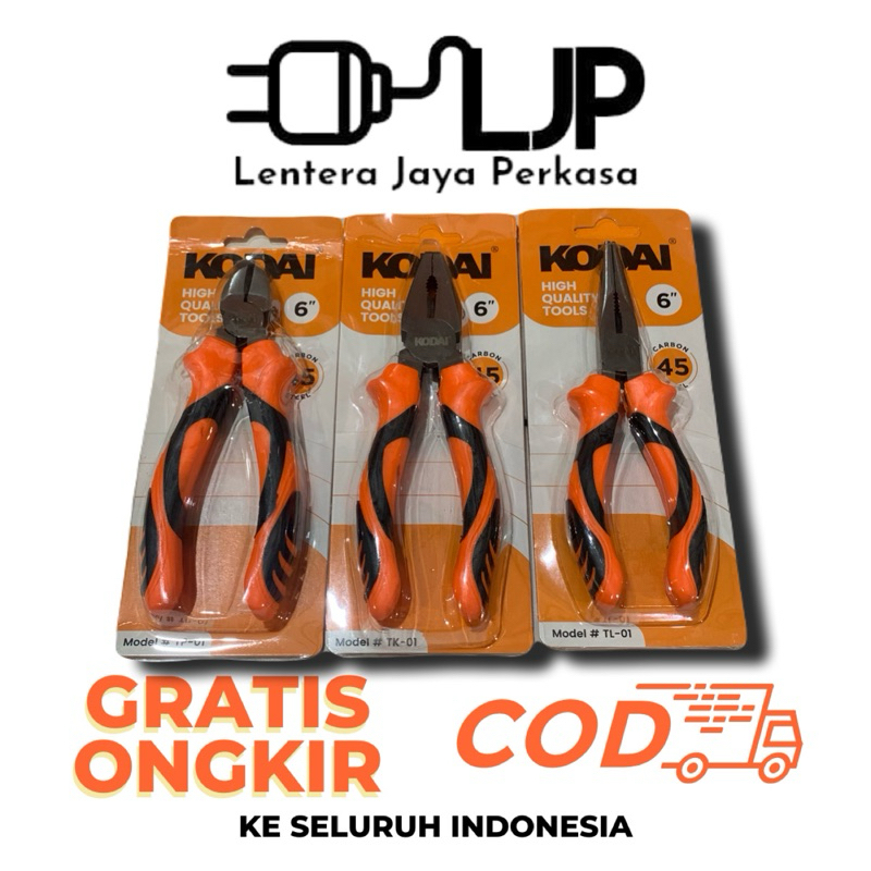 Jual Tang KODAI model Tang Potong / Tang Lancip / Tang Kombinasi / Tang