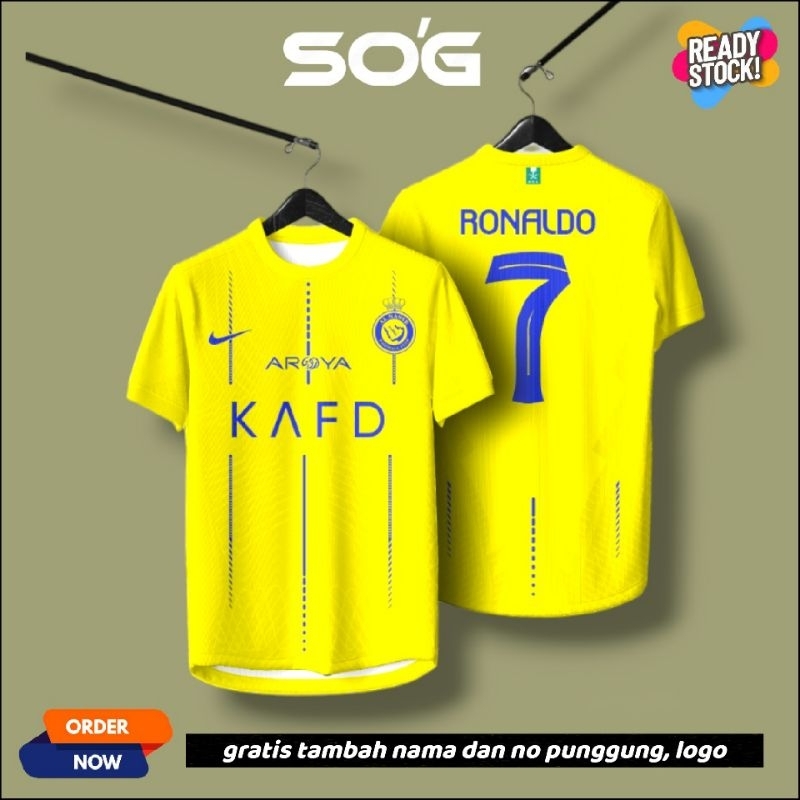 Jual Jersey Al Nassr Local 2023 2024 Full Printing Gratis Request Nama