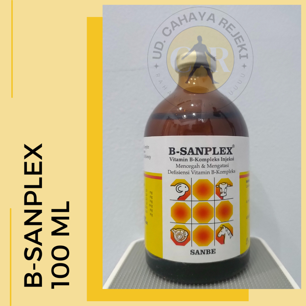 Jual B-SANPLEX Inj 100 Ml Vitamin B Kompleks Injeksi Hewan Dan Ternak ...