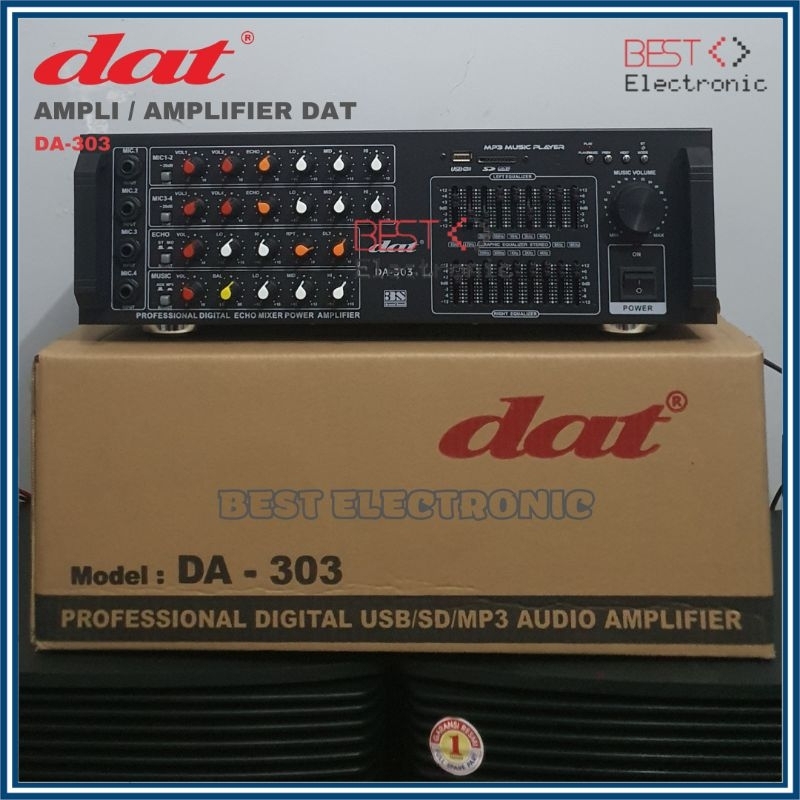 Jual AMPLI KARAOKE DIGITAL EQUALIZER BLUETOOTH AMPLIFIER TREBLE BASS ...