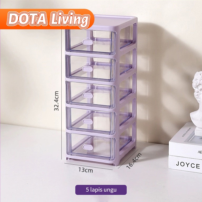 Jual DOTA Living TEMPAT MAKE UP Organizer Box Tempat Perhiasan Makeup Rak Kosmetik Brush Storage