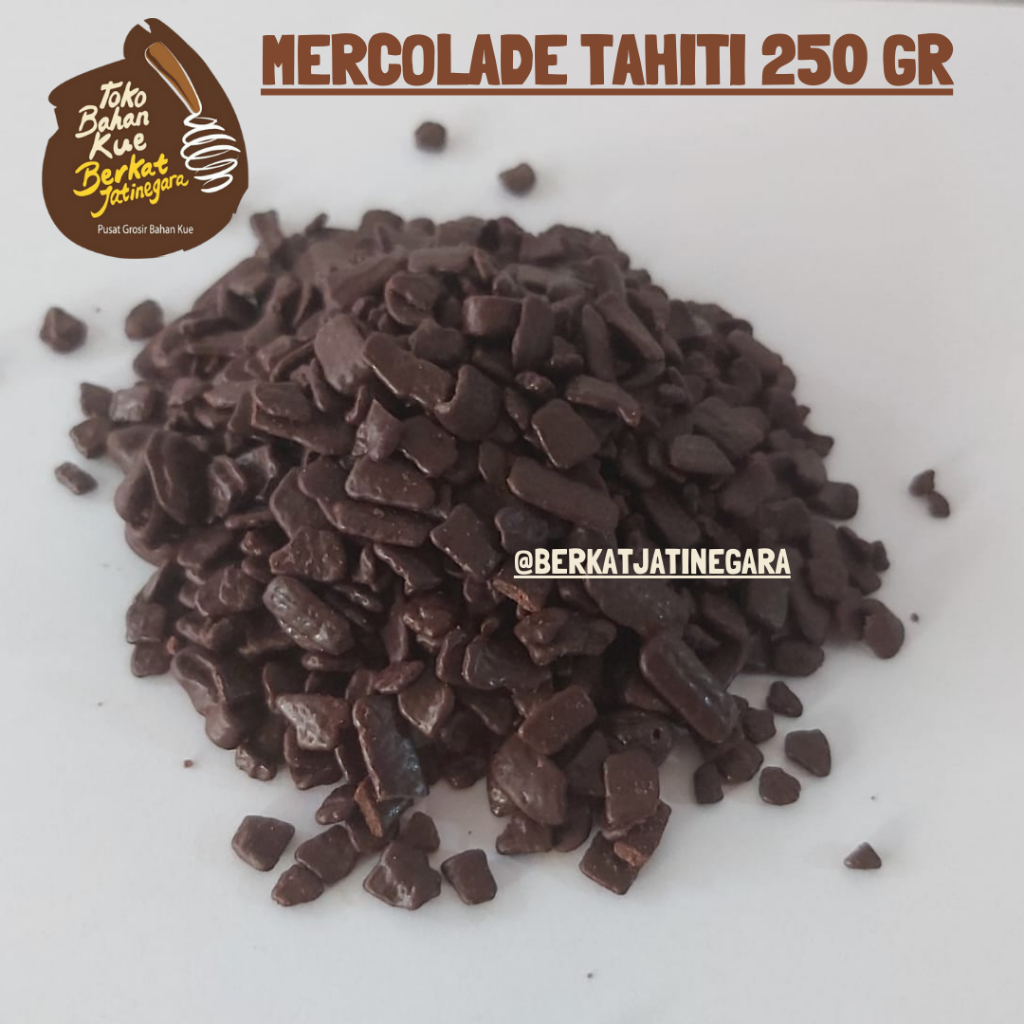 Jual Mercolade Tahiti Dark Flake 250 Gr Coklat Tahiti Mercolade