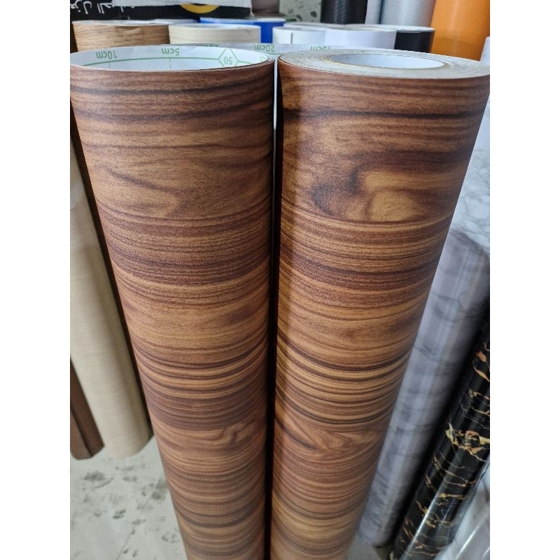 Jual WALLPAPER MOTIF KAYU WALLSTICKER SERAT KAYU ANTI MINYAK ANTI AIR ...
