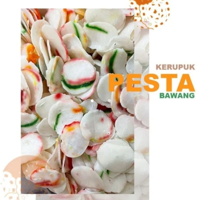 Jual Kerupuk Bawang Pesta Mini Warna Warni Krupuk Gado Gado Gr