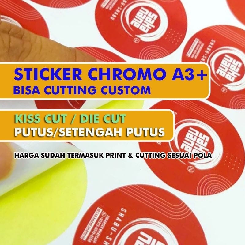 Jual Cetak Sticker Chromo / Cetak Sticker Label Kemasan / Label Usaha ...