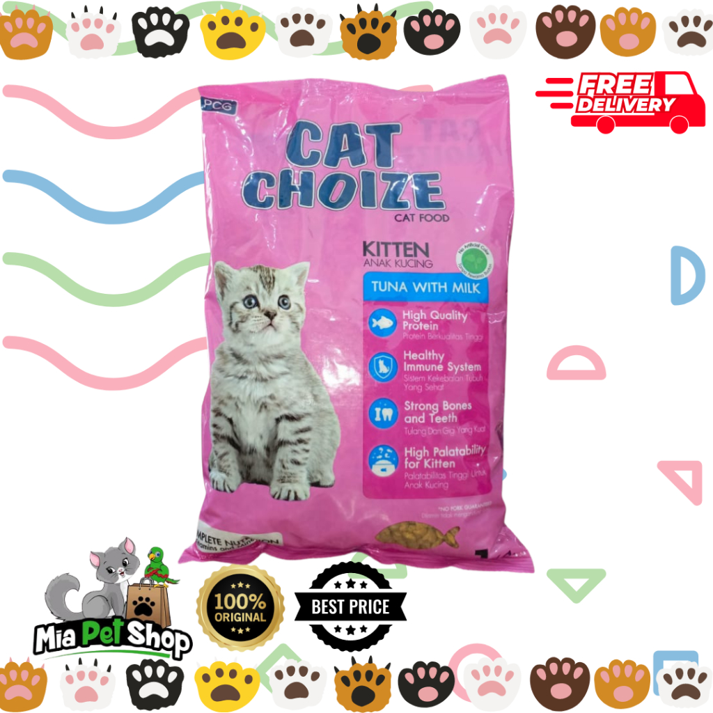 Cat Food Price 1kg Dry Cat Food Cat Choize Kitten Tuna Milk Kg