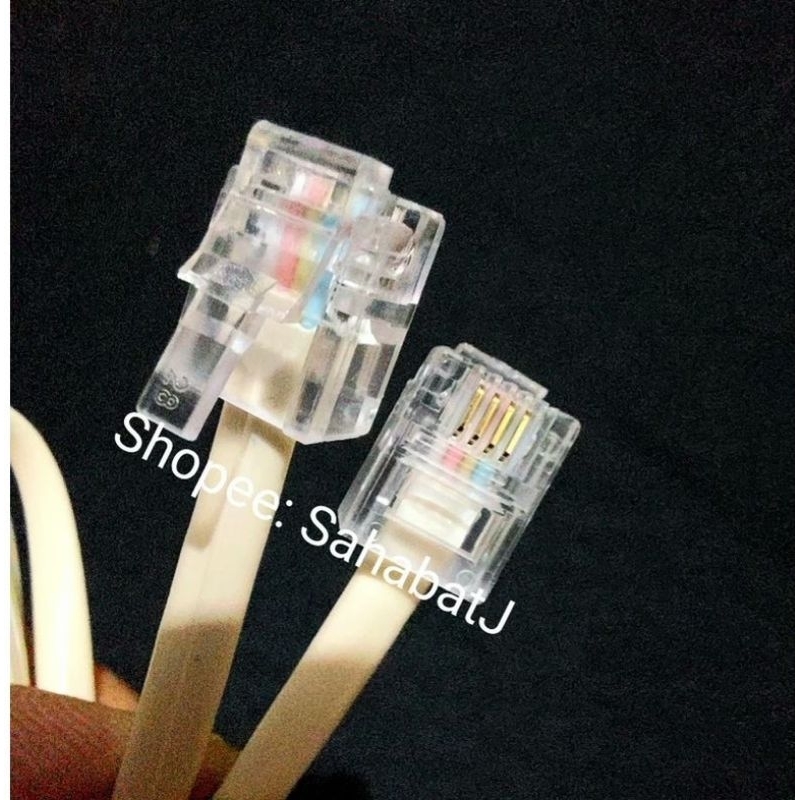 Jual Kabel Telepon 3 Meter Kabel Line Telpon 3M Telp Telephone phone 3 ...