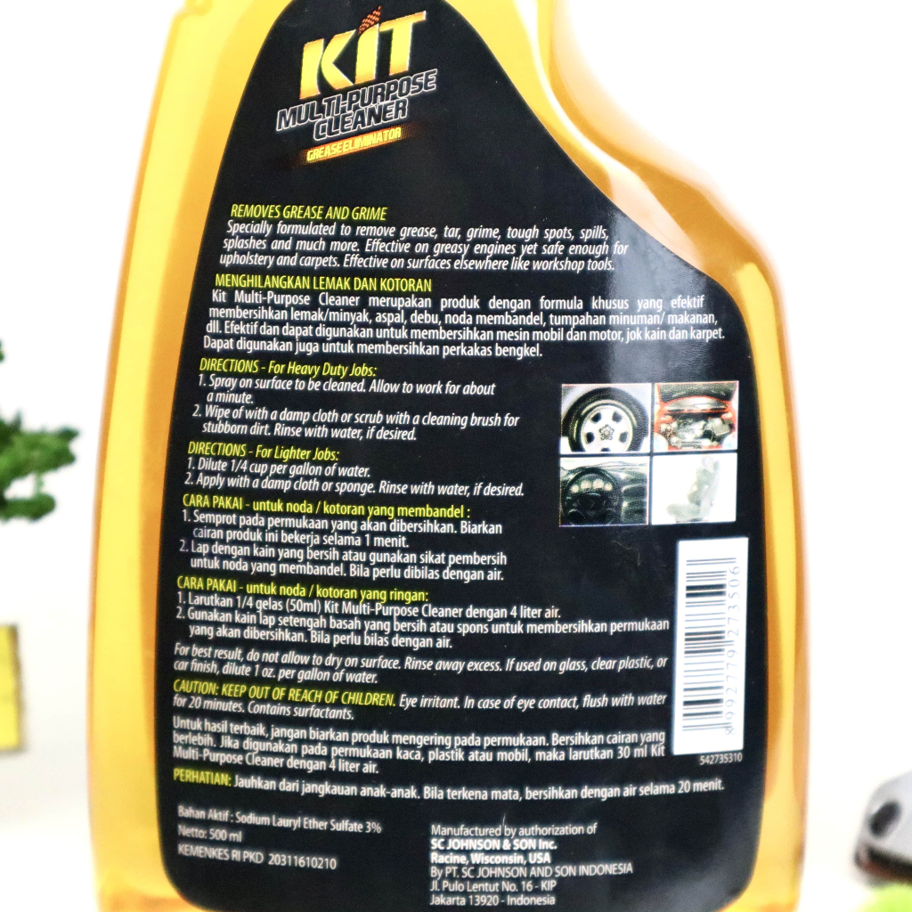Jual KIT Multipurpose Super Cleaner 500ml Pump Cairan Pembersih Lemak ...