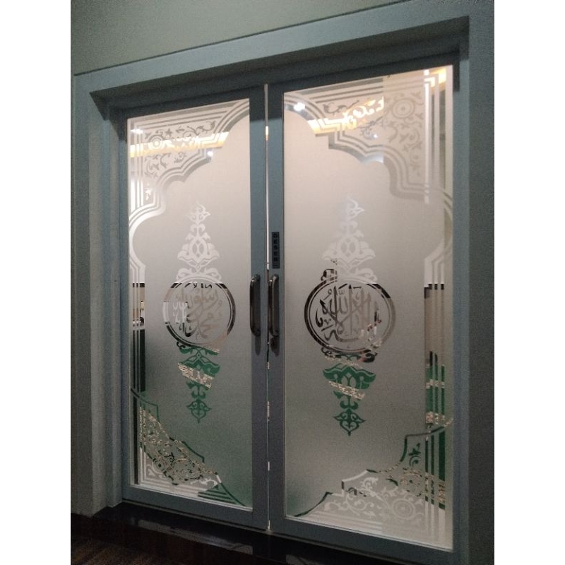 Jual stiker sandblast custom desain masjid | Shopee Indonesia